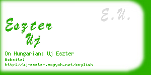 eszter uj business card